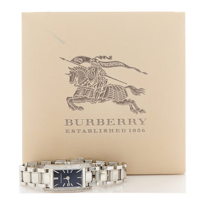 Burberry Stainless Steel Diamond Bezel 17mm Pioneer Quartz Watch Black BU9604 5 of 5