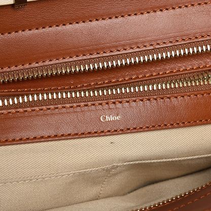 Chloe Calfskin Large Alice Satchel Husky White Tan 6 of 9