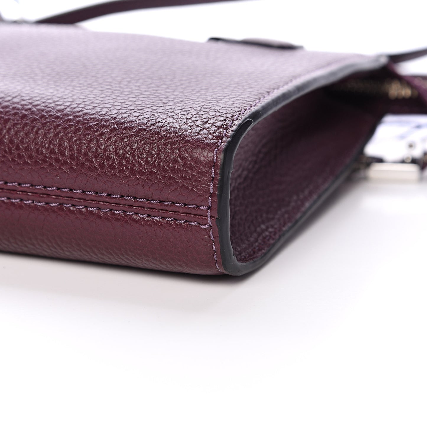 Grained Calfskin Small Recruit Crossbody Blackberry