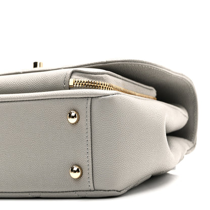 Chanel Caviar Quilted Medium Business Affinity Flap Grey 10 of 10