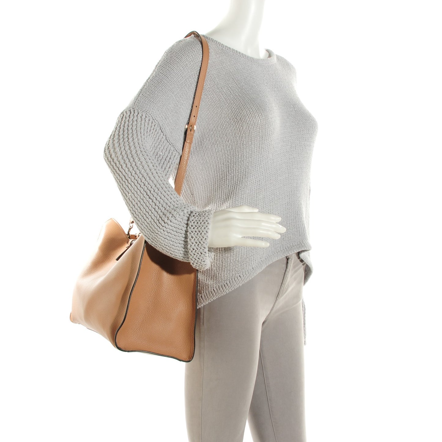 Calfskin Medium Bamboo Daily Shopper Camelia