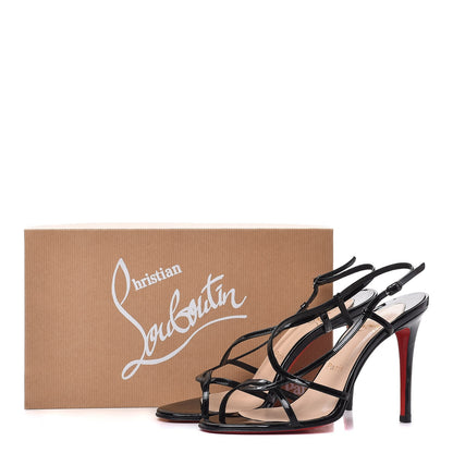 Christian Louboutin Patent Mimini 85 Sandals 38 Black 10 of 10