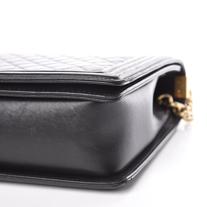 Chanel Lambskin Quilted Large Boy Flap Black 6 of 11