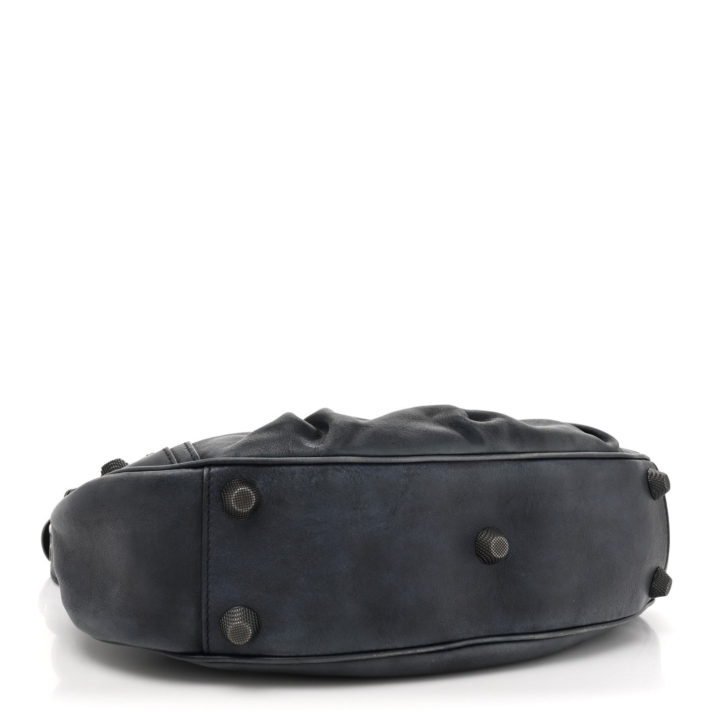 Used Calfskin Small Le Cagole Shoulder Bag Navy