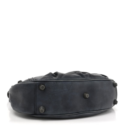 Balenciaga Used Calfskin Small Le Cagole Shoulder Bag Navy 4 of 14