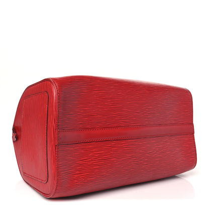 Louis Vuitton Epi Speedy 30 Castillan Red 3 of 8