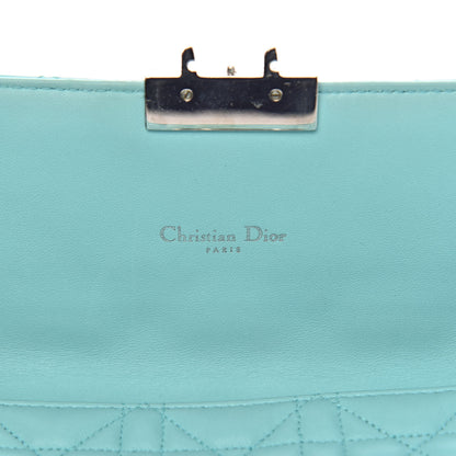 Christian Dior Lambskin Cannage Miss Dior Promenade Pouch Turquoise 6 of 11