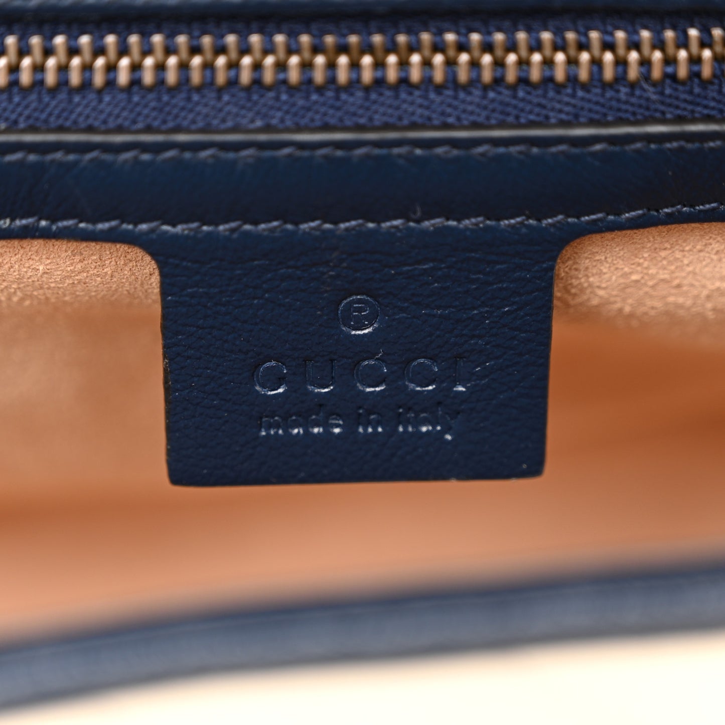 Vintage Effect Calfskin Matelasse Diagonal Small Torchon GG Marmont Shoulder Bag Mystic White Blue Agata