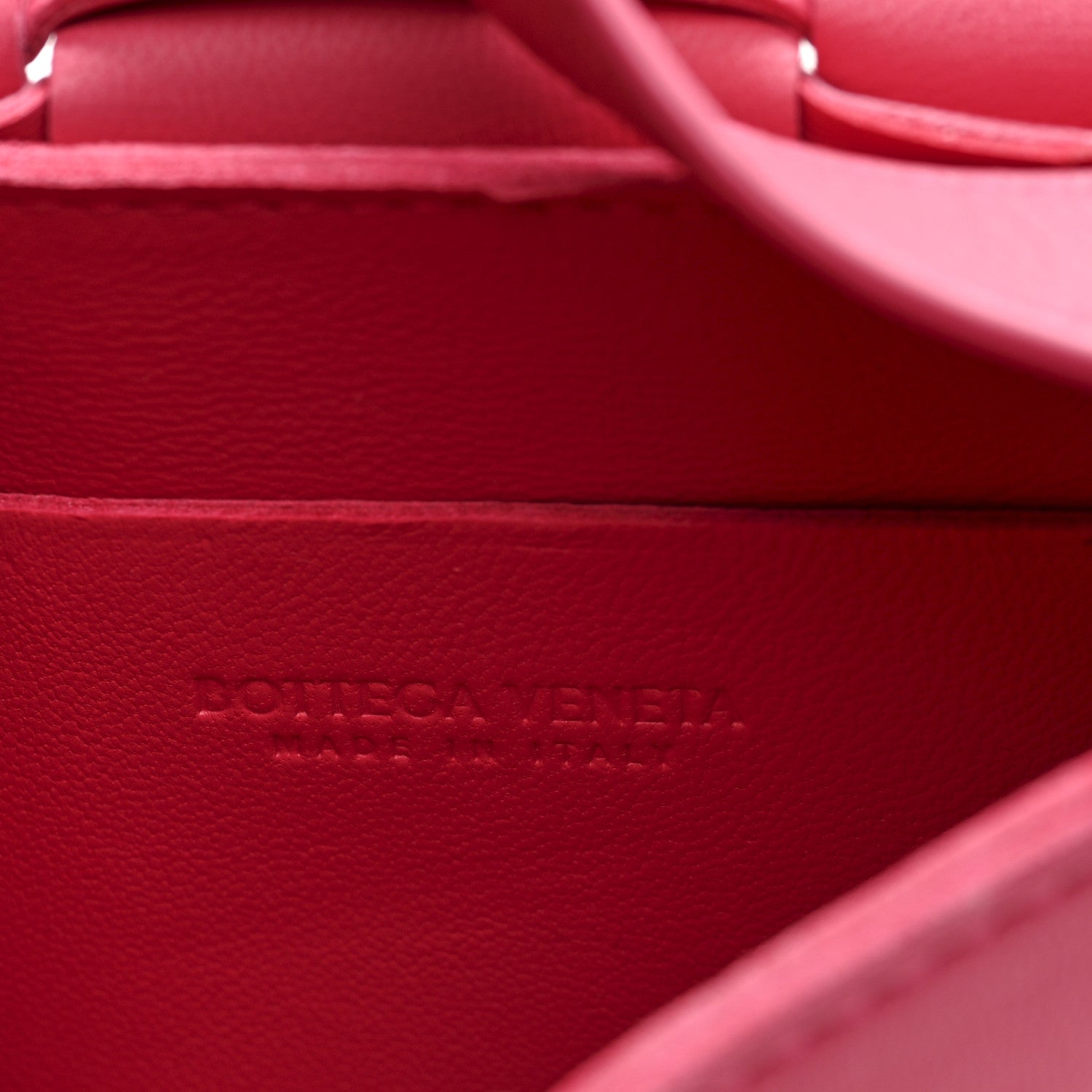 Bottega Veneta Lambskin Maxi Intrecciato Extra Mini Cassette Crossbody Bag Cranberry 6 of 9