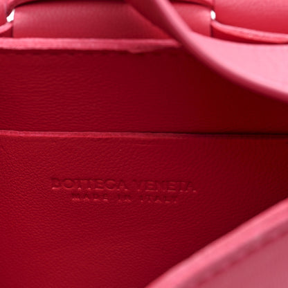 Bottega Veneta Lambskin Maxi Intrecciato Extra Mini Cassette Crossbody Bag Cranberry 6 of 9
