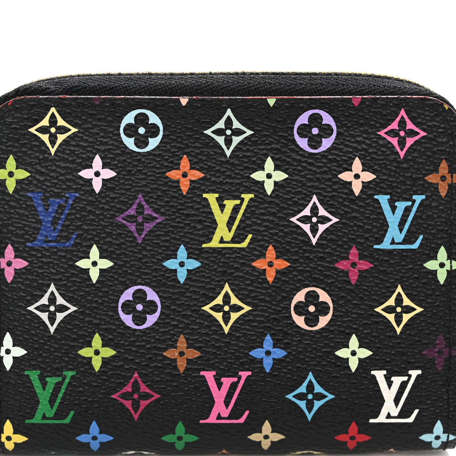 Louis Vuitton Monogram Multicolor Zippy Coin Purse Black Grenade 7 of 7