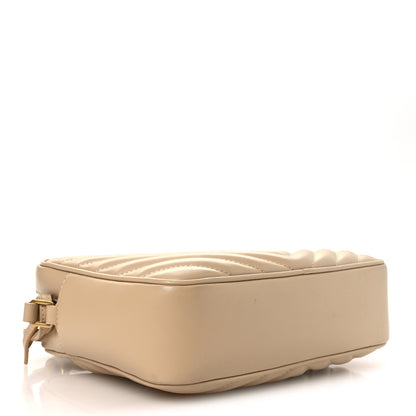 Saint Laurent Calfskin Matelasse Monogram Lou Camera Bag Dark Beige 4 of 13