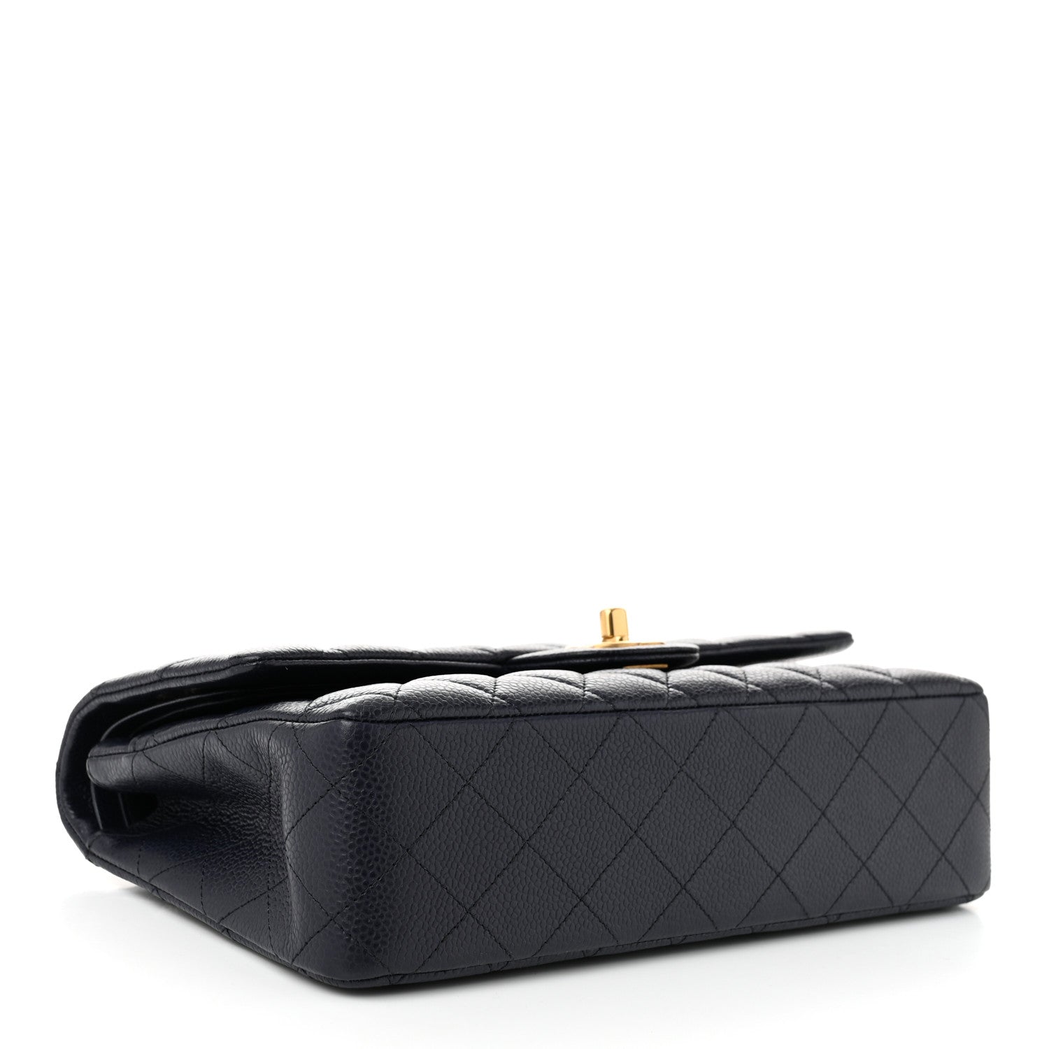 Chanel Caviar Quilted Medium Double Flap Navy 4 of 10