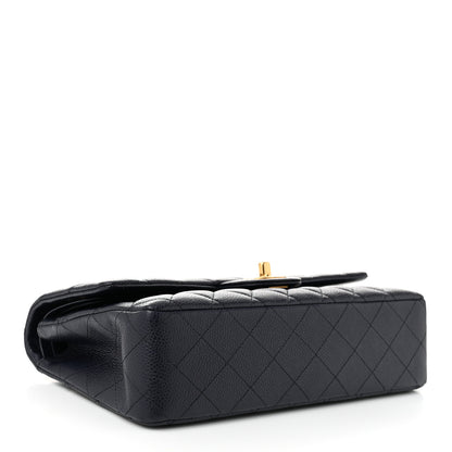 Chanel Caviar Quilted Medium Double Flap Navy 4 of 10