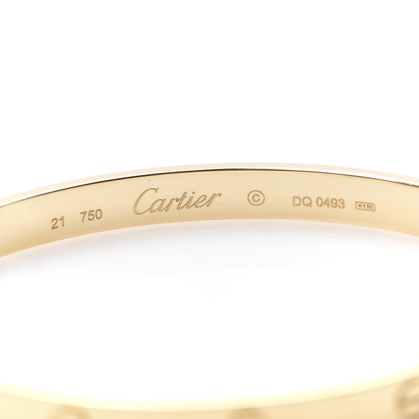 18K Yellow Gold LOVE Bracelet 21