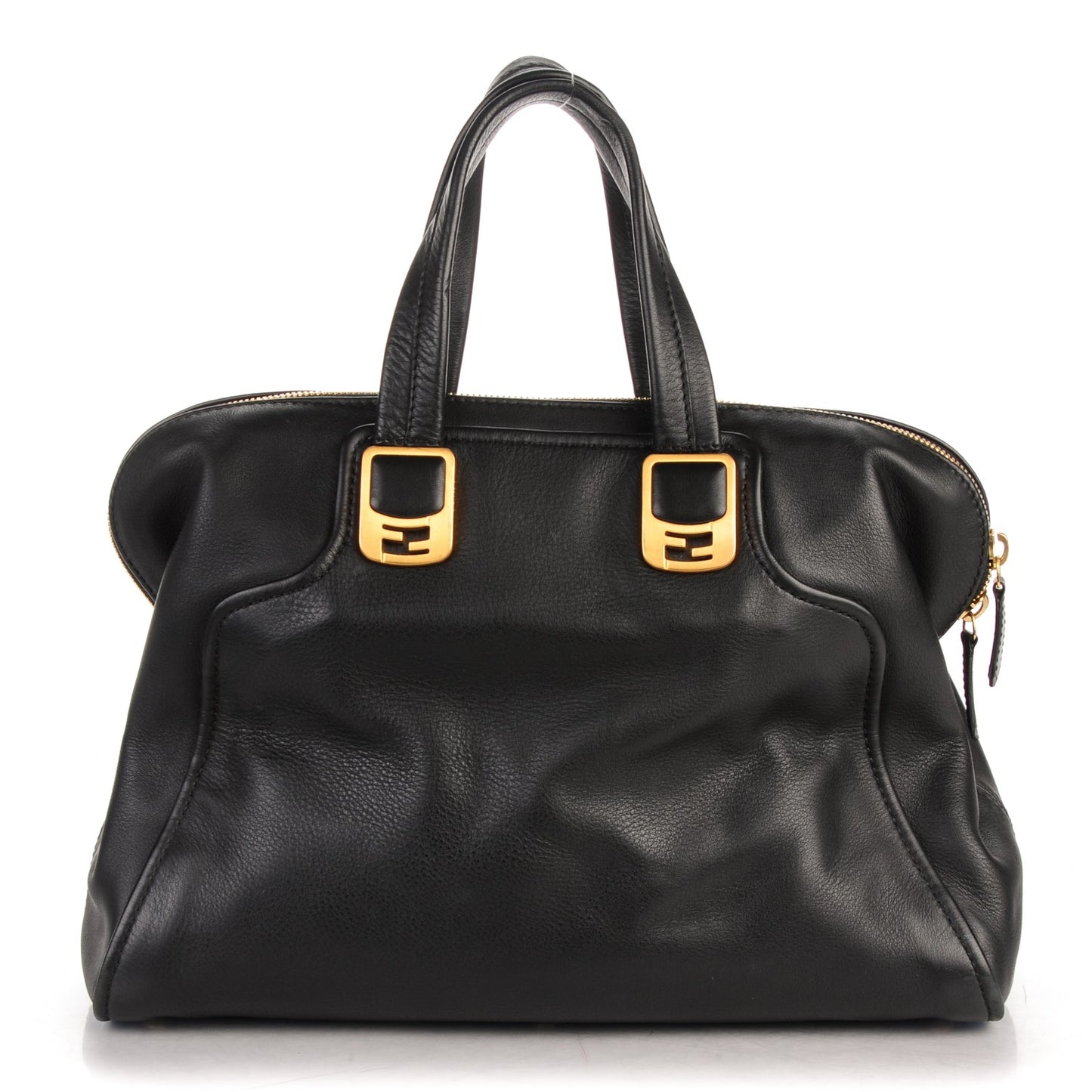 Vitello Dolce Marmol Large Chameleon Tote Black