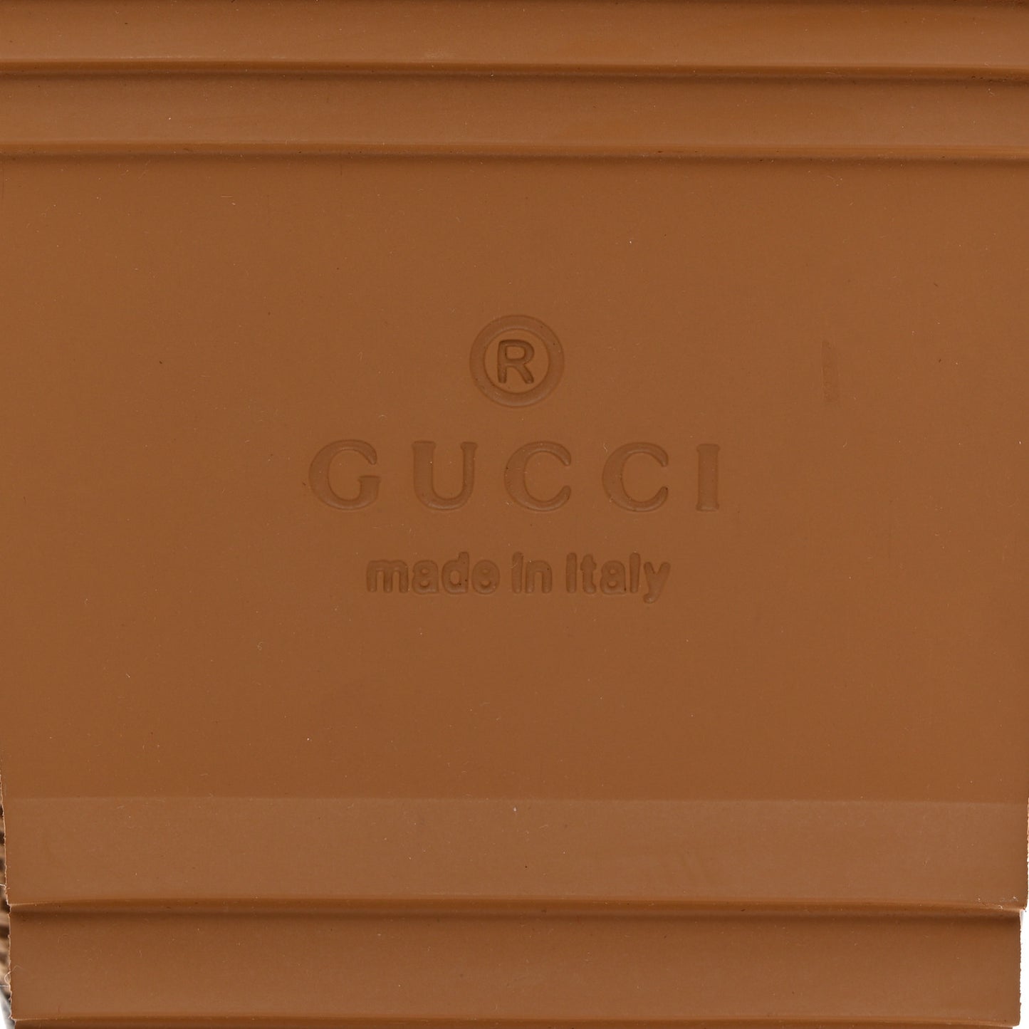 Monogram Jumbo GG Nappa Samoa Platform 40mm Slide Sandals 36 Camel Ebony New Acero