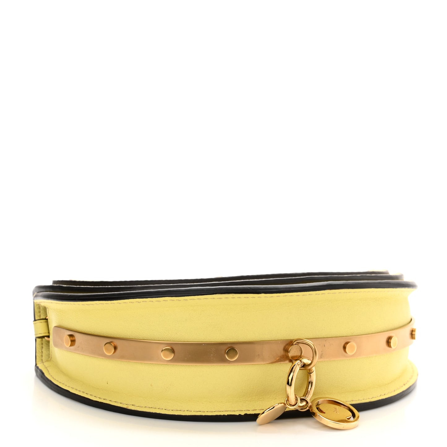 Calfskin Small Nile Bracelet Minaudiere Bag Lemonade