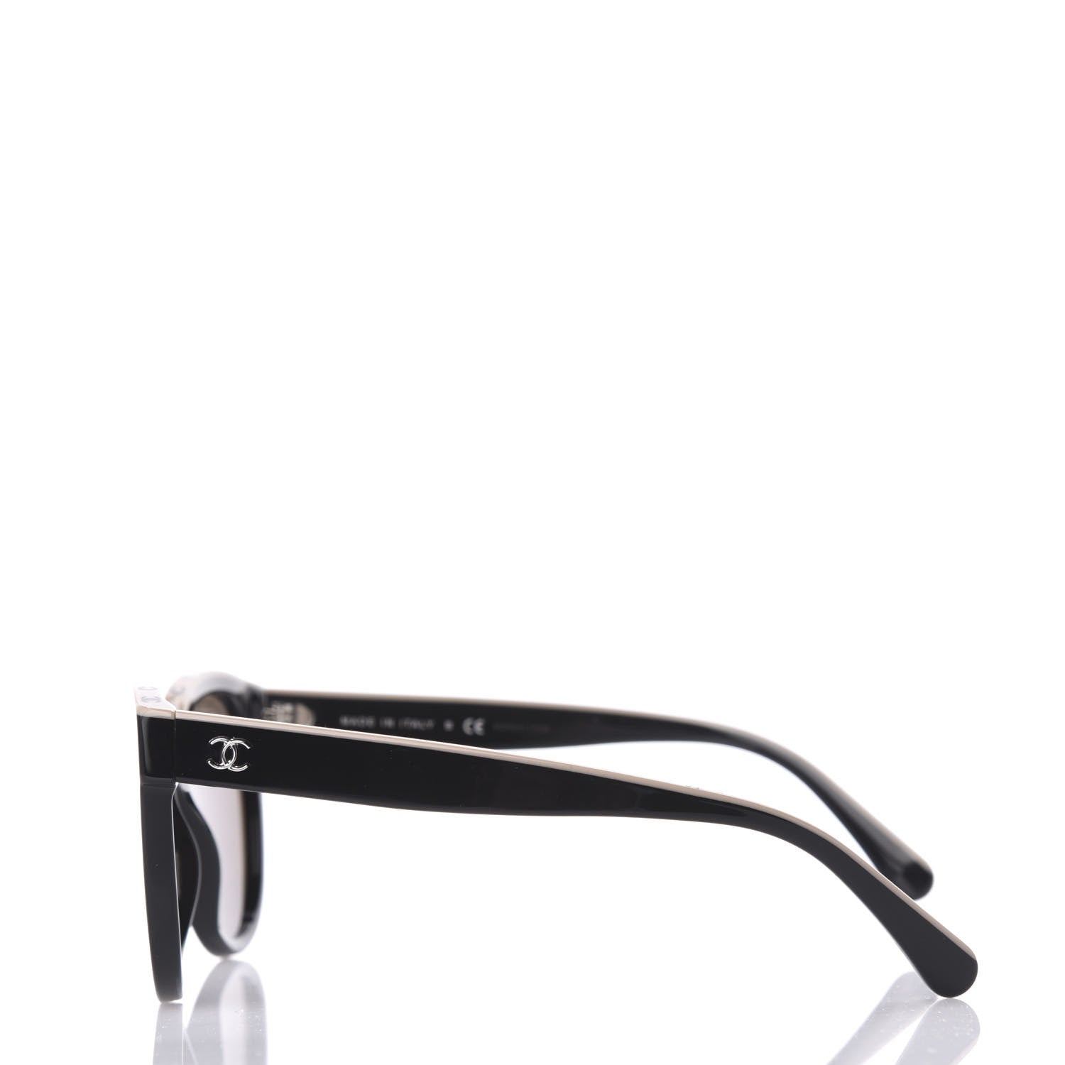 Chanel Acetate CC Butterfly Sunglasses 5414 Black Beige 3 of 8