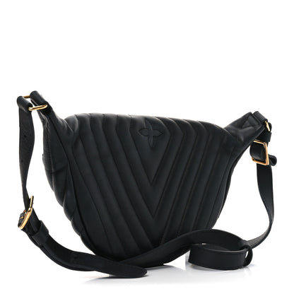 Louis Vuitton Calfskin Quilted New Wave Bumbag Black 3 of 9