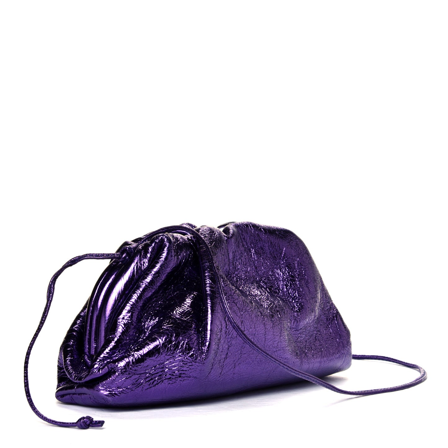 Metallic Crinkled Lambskin The Mini Pouch Viola