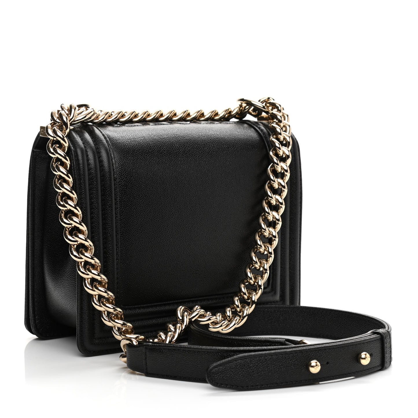 Caviar Mini Boy Flap Black