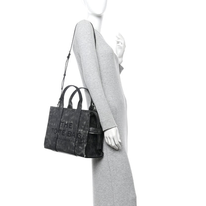 Marc Jacobs Distressed Calfskin Medium The Tote Bag Black 2 of 12