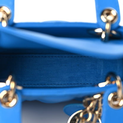 Christian Dior Lambskin Cannage Micro Lady Dior Blue 5 of 8