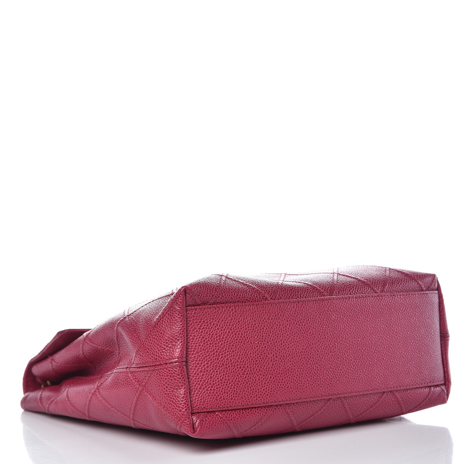 Chanel Caviar Diamond Stitched Shoulder Bag Dark Pink 4 of 15