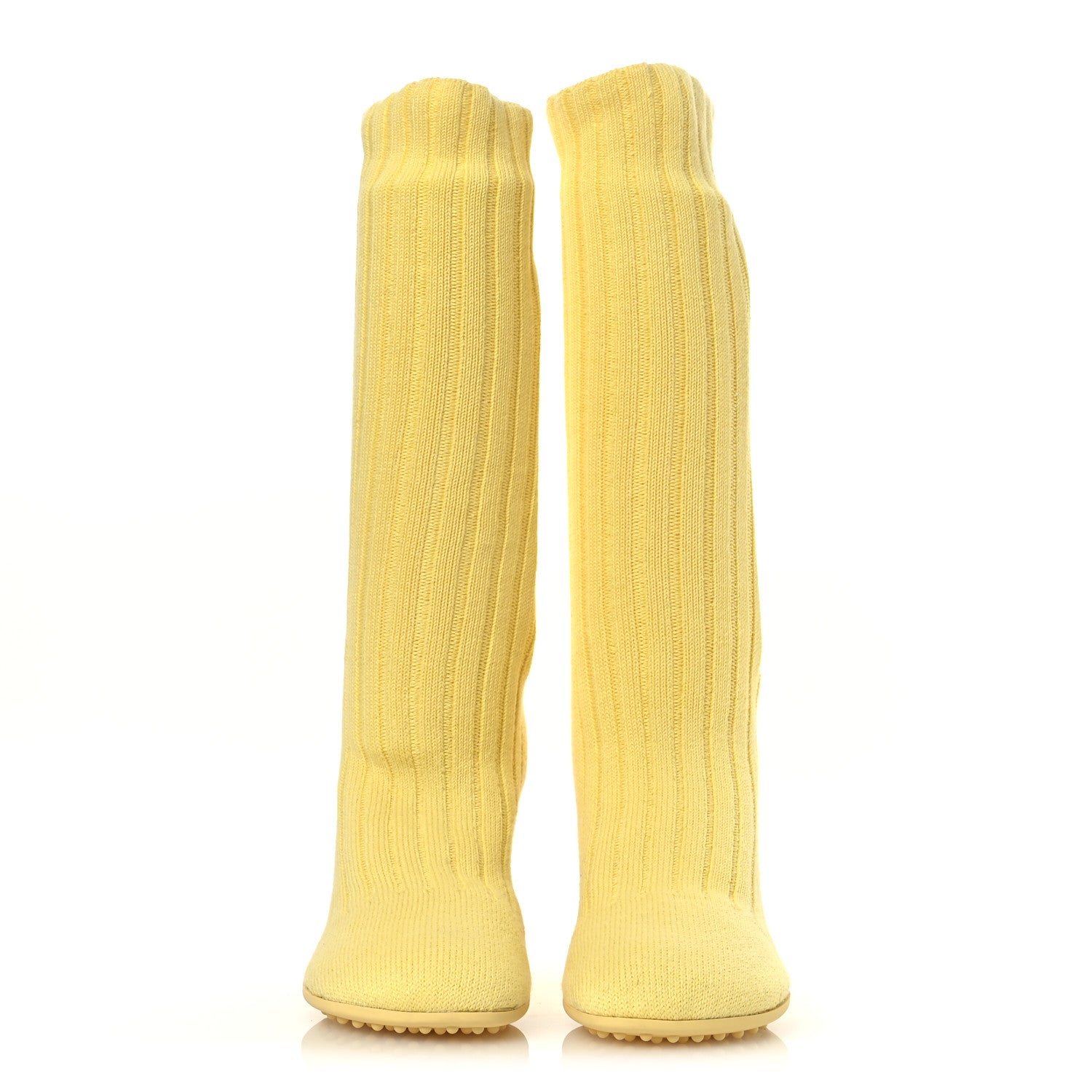 Bottega Veneta Cotton Knit Atomic Boots 40 Lemonade 3 of 11