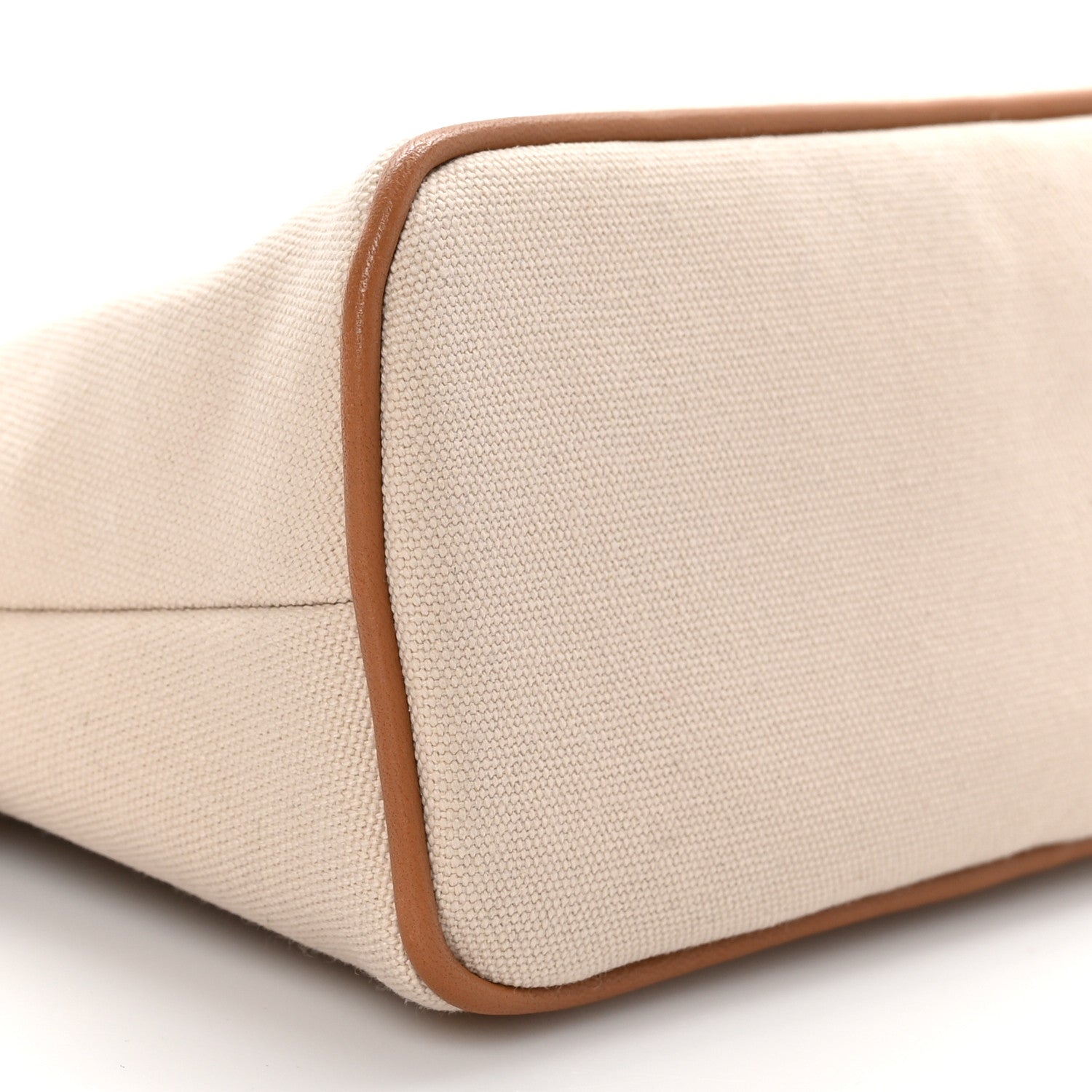 Hermes Cotton Canvas Bolide Travel Cosmetic Pouch MM Natural 8 of 9