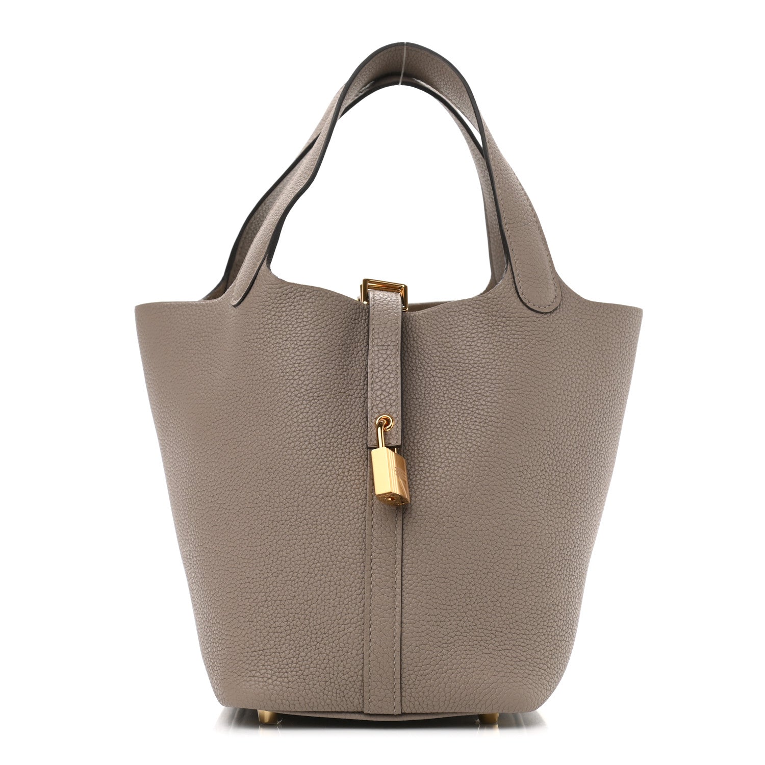 Hermes Taurillon Maurice Picotin Lock 18 PM Gris Asphalte 1 of 11