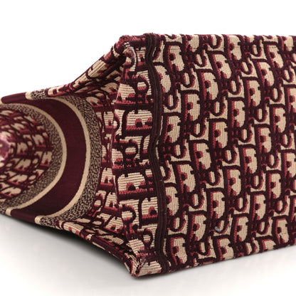 Christian Dior Oblique Medium Book Tote Burgundy Multicolor 9 of 9