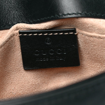 Gucci Calfskin Matelasse Mini GG Marmont Shoulder Bag Black 6 of 24