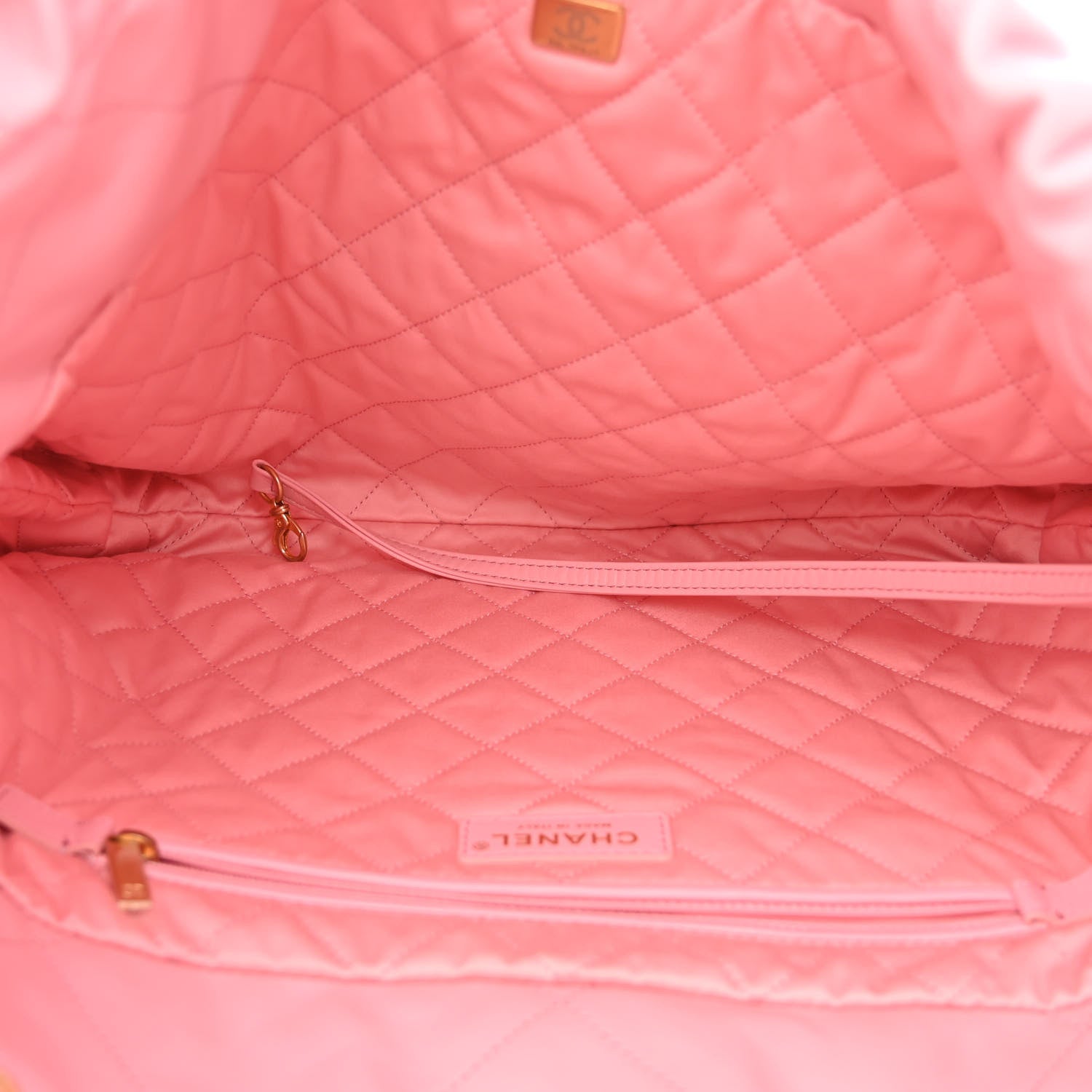 Chanel Shiny Calfskin Quilted Chanel 22 Pink 6 of 11