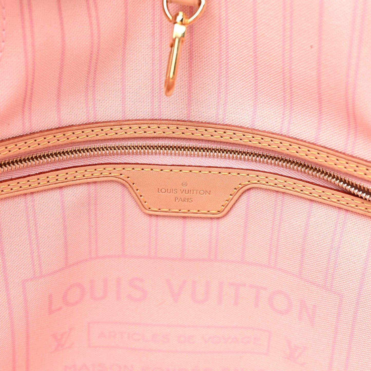 Damier Azur Neo Neverfull MM Rose Ballerine