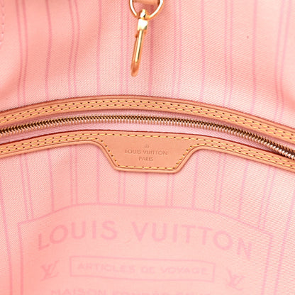 Louis Vuitton Damier Azur Neo Neverfull MM Rose Ballerine 6 of 12