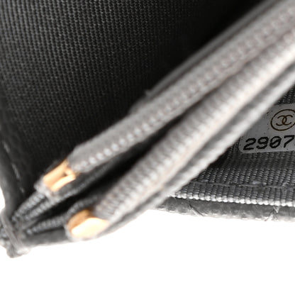 Chanel Caviar Quilted Wallet On Chain WOC Dark Grey 8 of 10