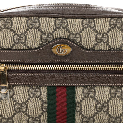 Gucci GG Supreme Monogram Web Small Ophidia Belt Bag 95 38 Dark Brown 8 of 10