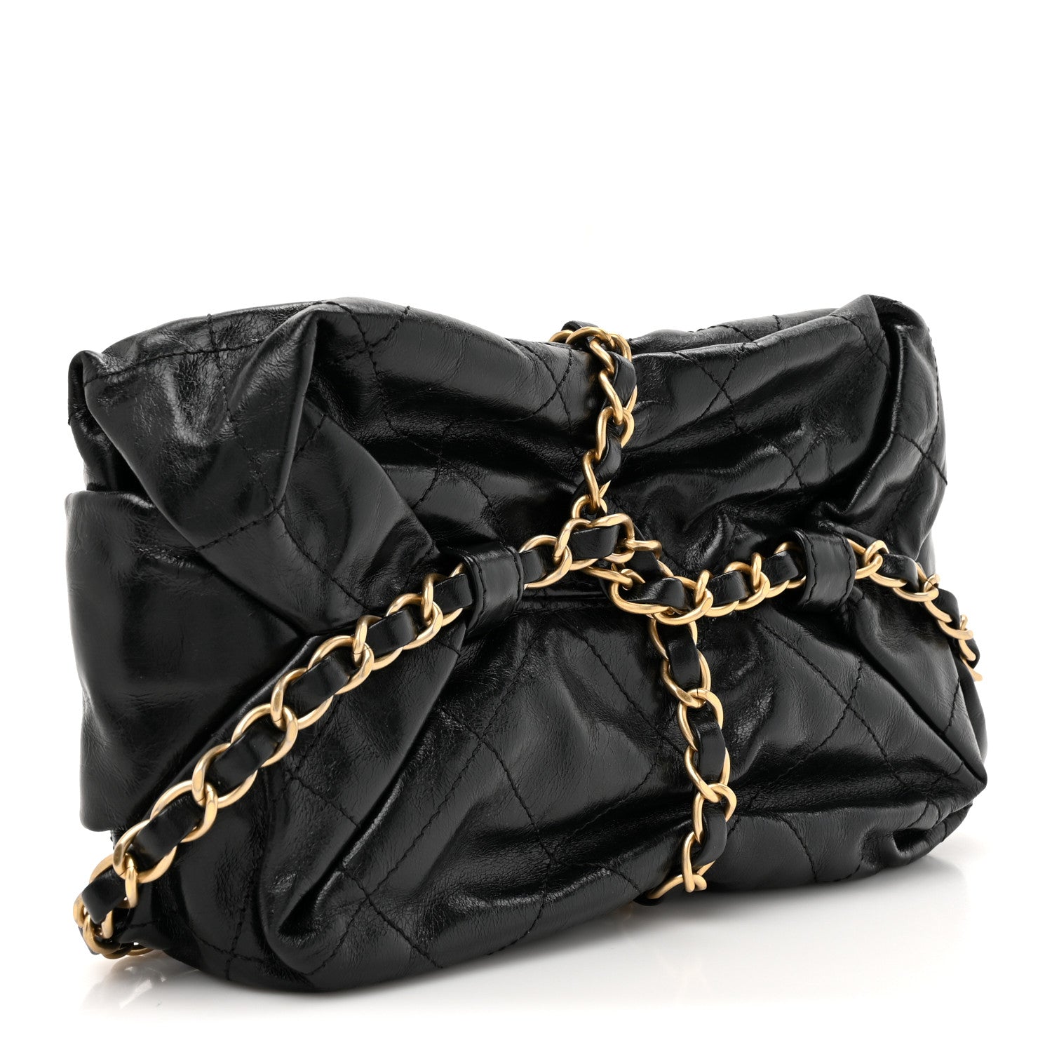 Chanel Calfskin Quilted Baluchon Black 2 of 12