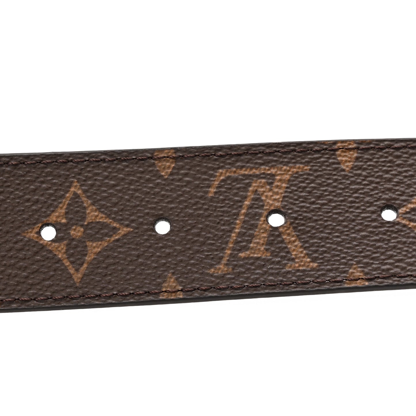 Monogram Calfskin 35mm LV Circle Reversible Belt 80 32 Black