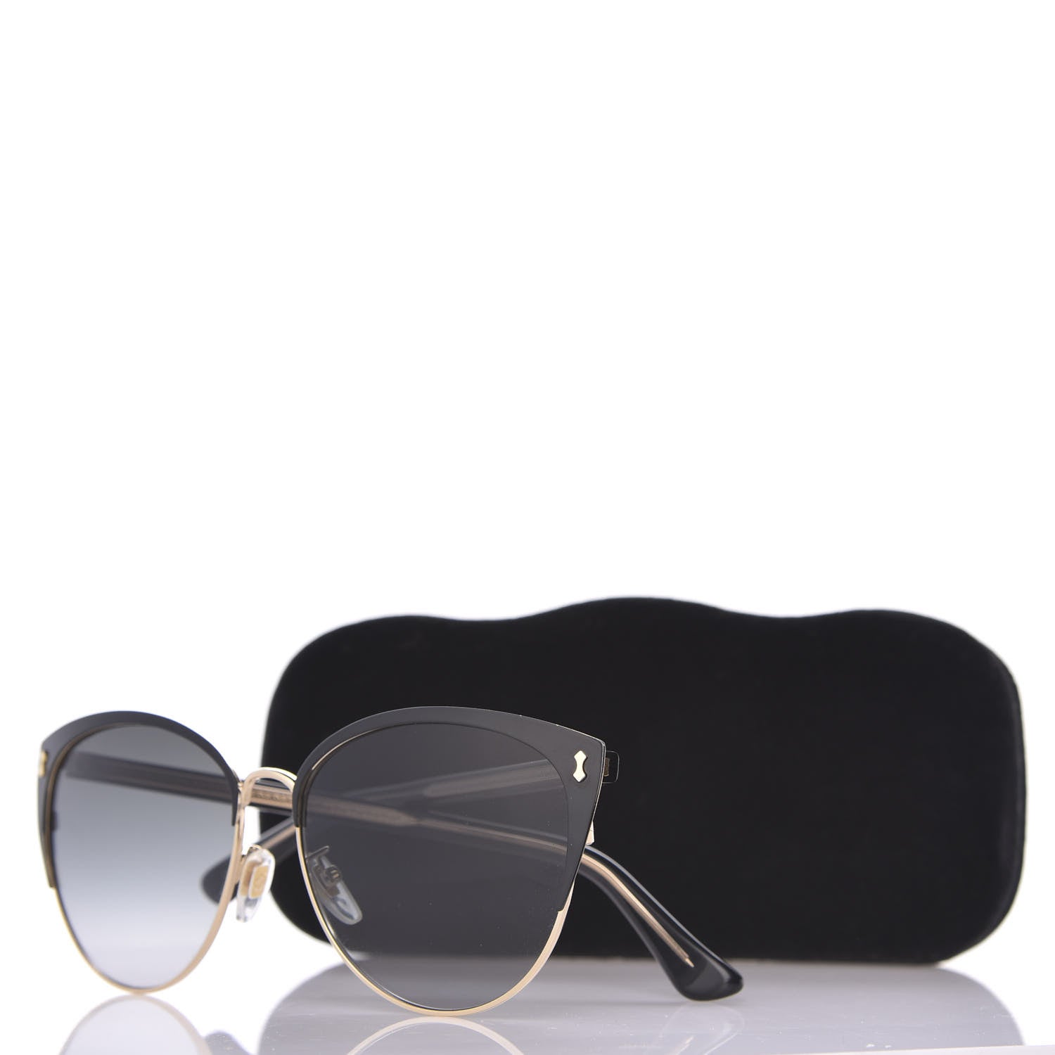 Gucci Acetate Cat Eye Sunglasses GG0197SK Black 7 of 7