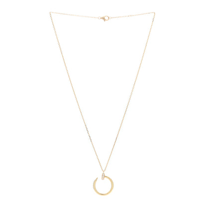 Cartier 18K Yellow Gold Diamond Juste Un Clou Pendant Necklace 2 of 5