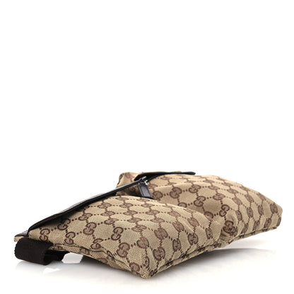 Gucci GG Monogram Double Pocket Belt Bag Dark Brown 4 of 13