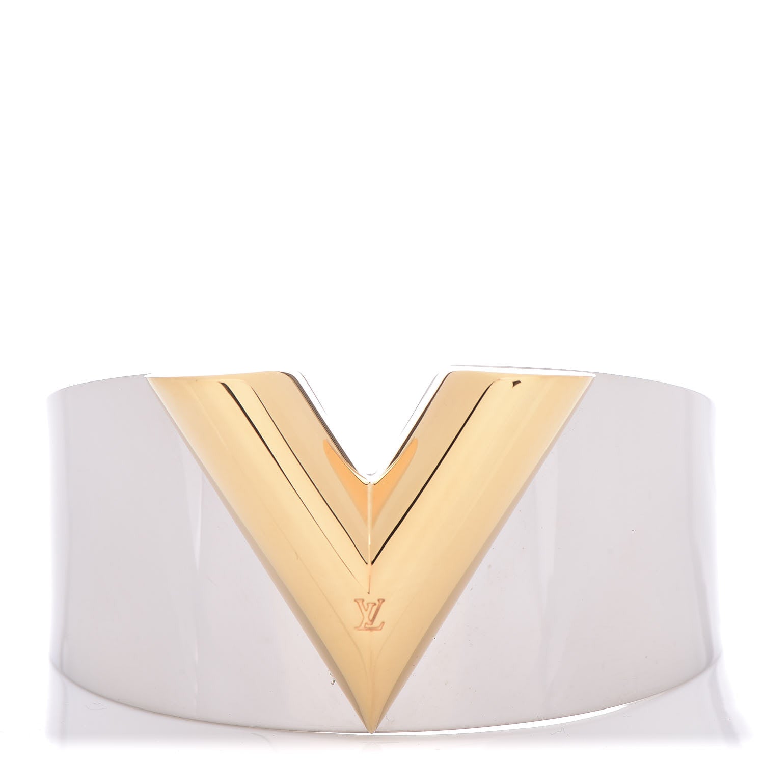 Louis Vuitton Metal Essential V Cuff Silver 1 of 5
