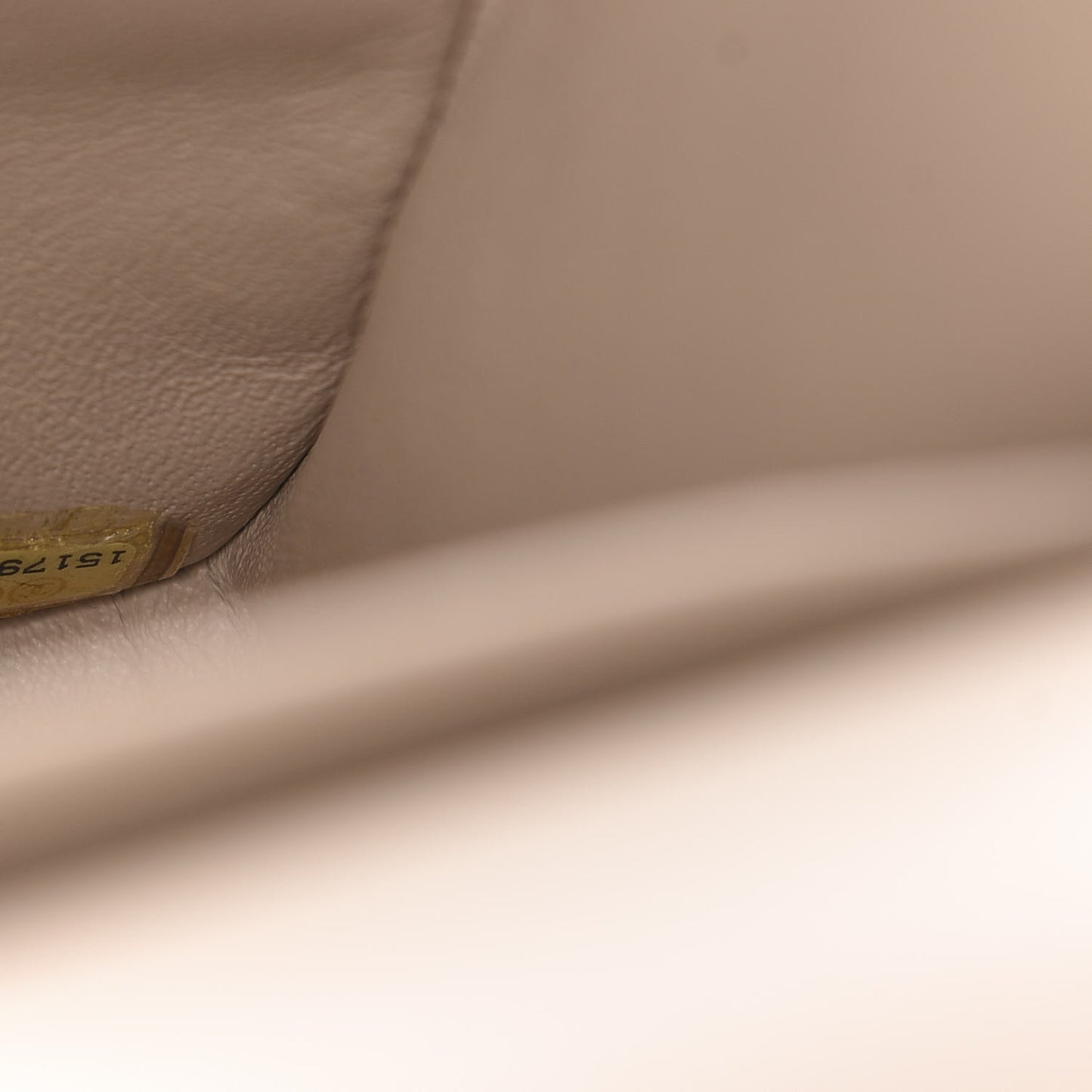 Lambskin Quilted Jumbo Double Flap Light Beige