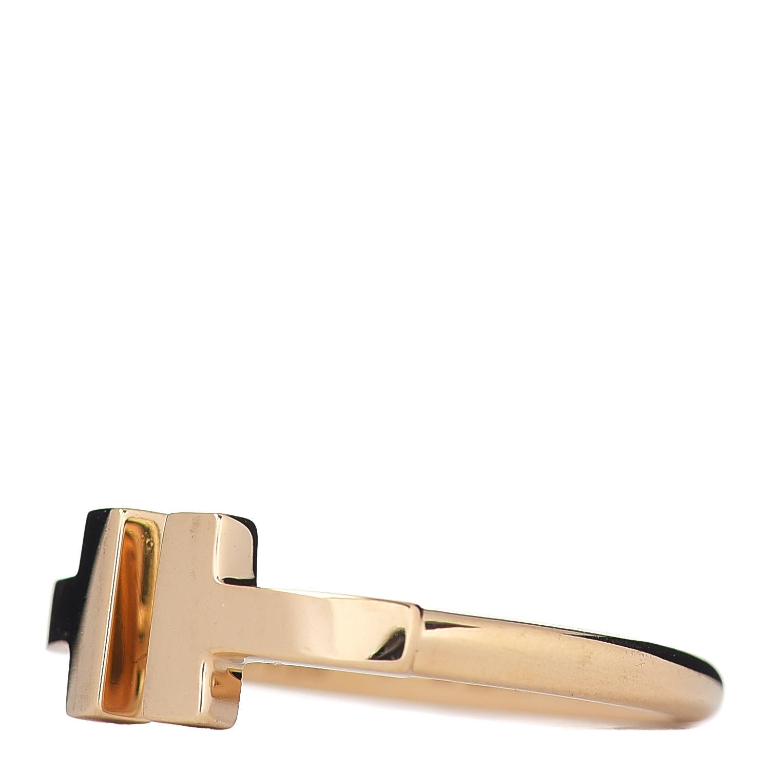 Tiffany 18K Yellow Gold T Wire Ring 47 4 3 of 5