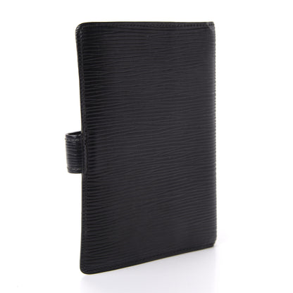 Louis Vuitton Epi Small Ring Agenda Cover Black 3 of 8
