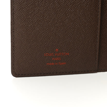Louis Vuitton Damier Ebene Checkbook Cover Wallet 5 of 7