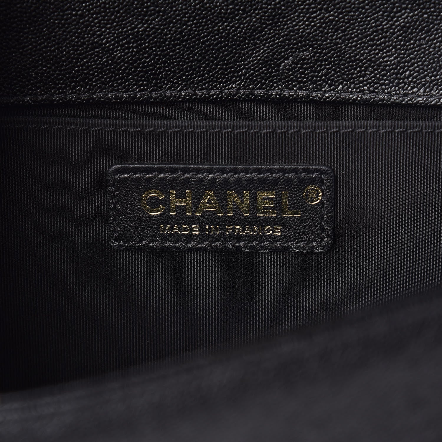 Chanel Caviar Chevron Quilted Medium Boy Flap Black 6 of 14